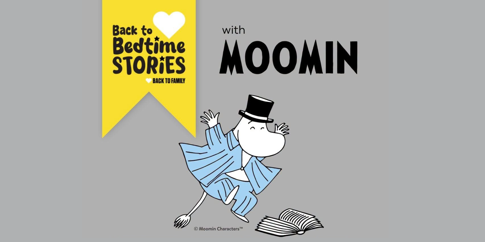 Back to Bedtime Stories with Moomin and Hope and Homes for Children