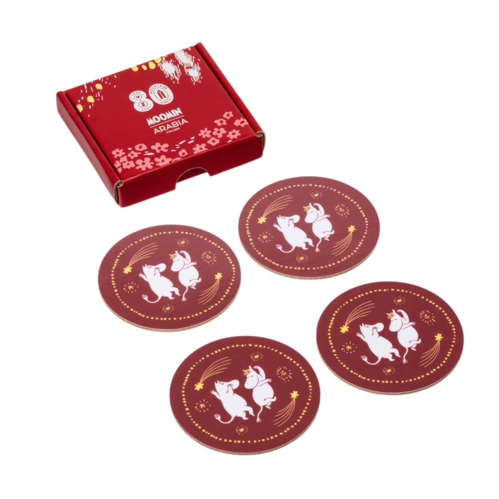 Moomin Festive Moments Coasters 4set - The Official Moomin Shop