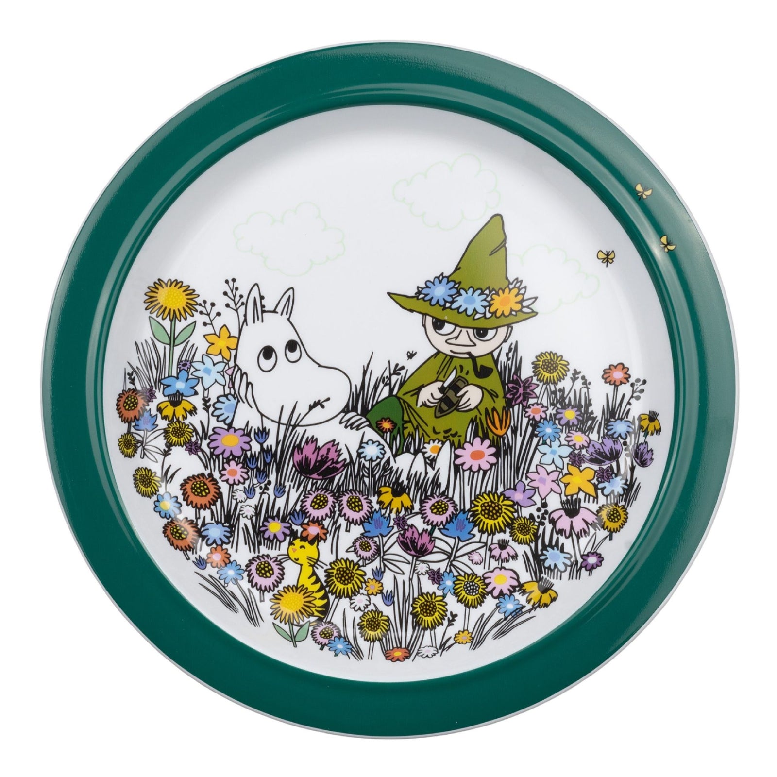 Moomin Meadow Flat Plate With Anti Slip