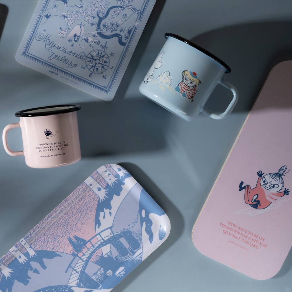 Moomin Enamel Mug 3.7 dl Dreamy Winter