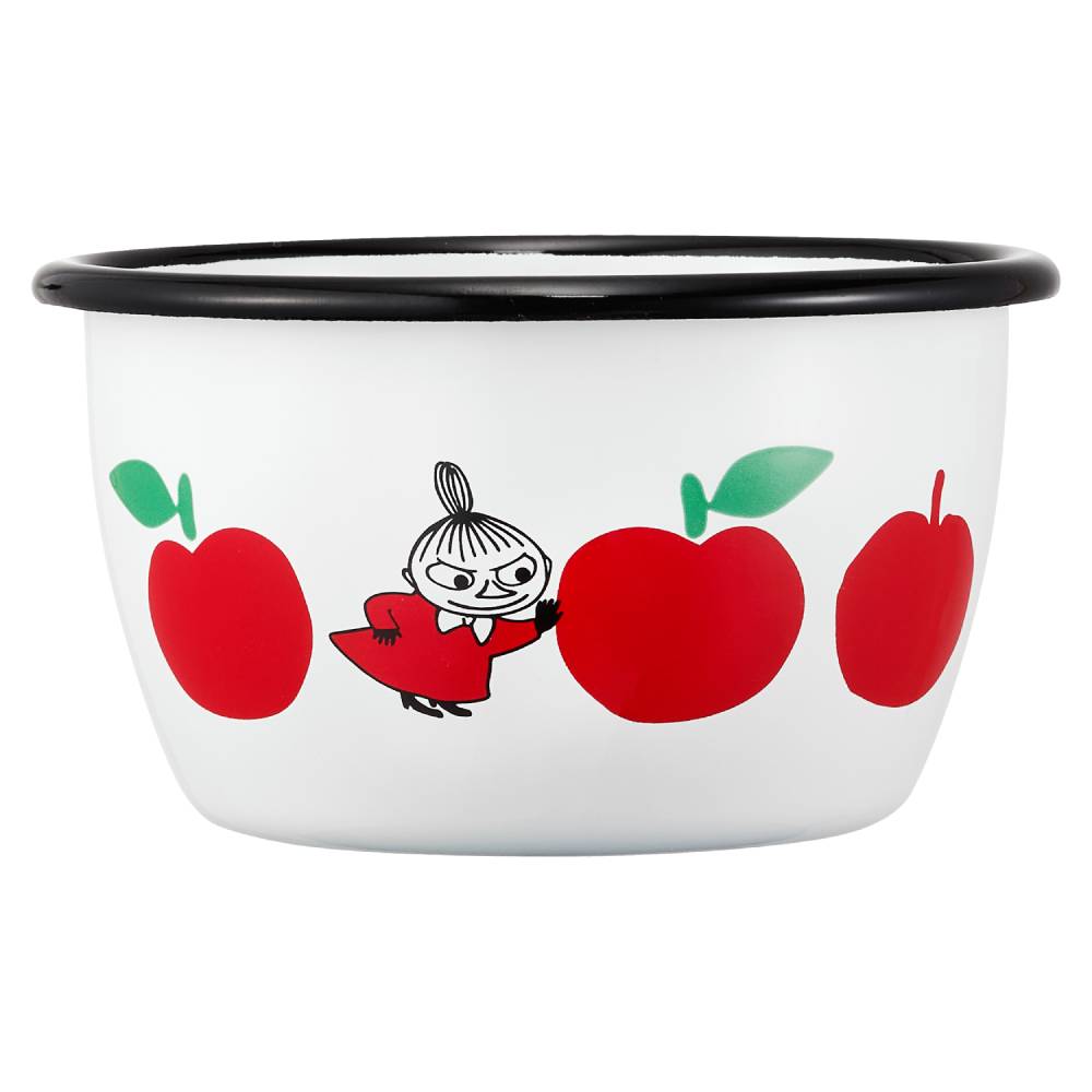 Moomin Joyfull Apples Bowl 3dl Red - The Official Moomin Shop