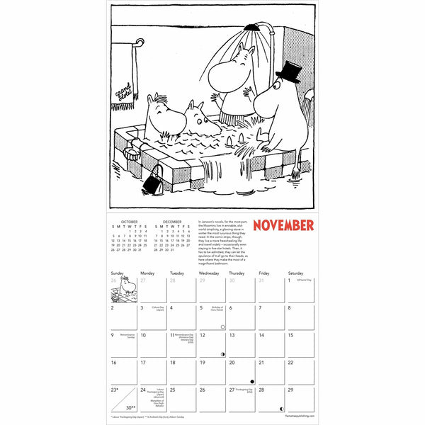 Moomin Comic Strip Mini Wall Calendar 2025 The Official Moomin Shop