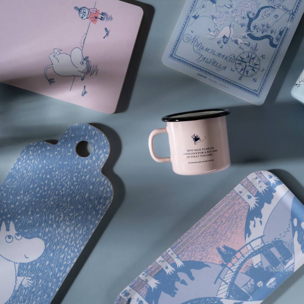 Moomin Enamel Mug 2.5 dl Dreamy Winter
