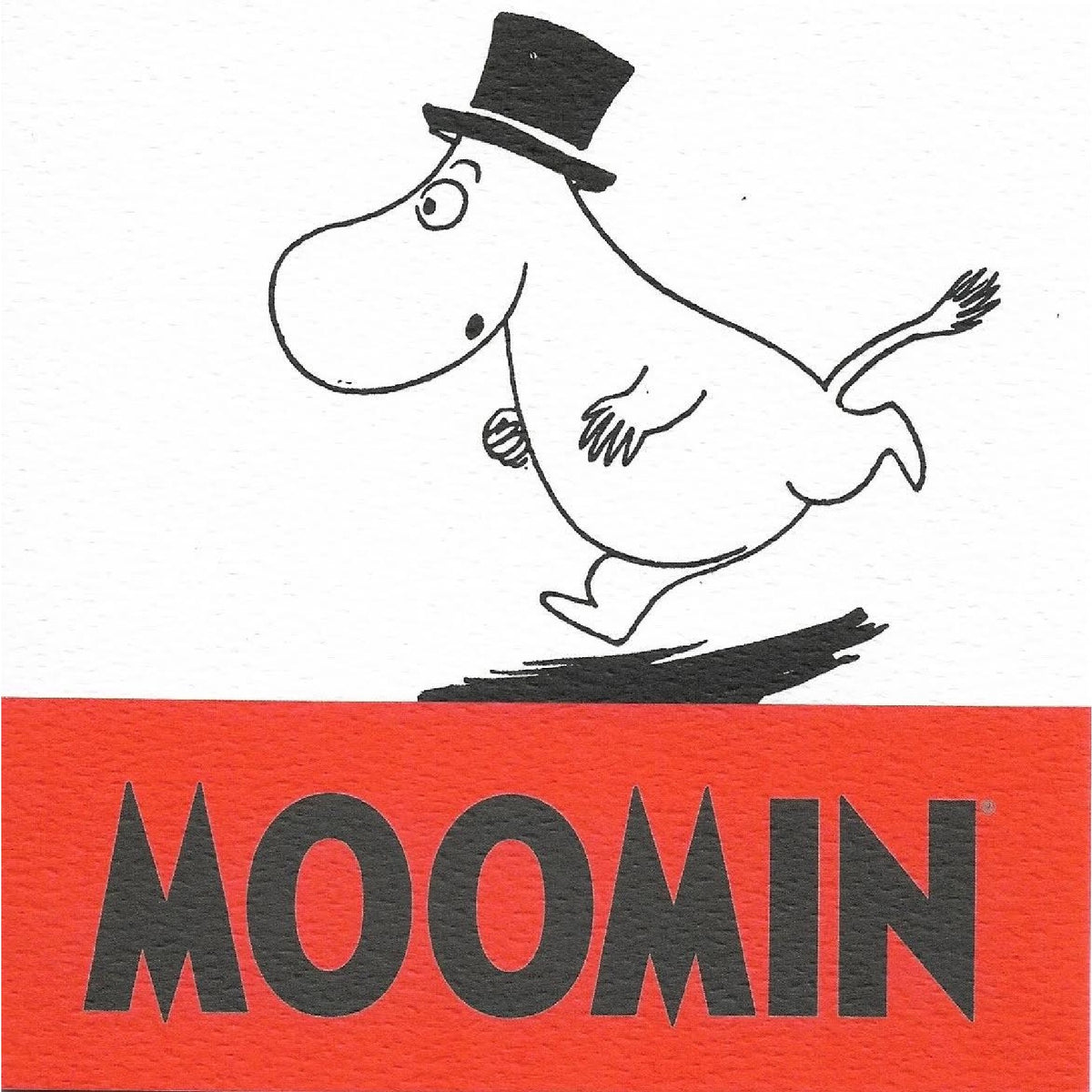 Moomin Greeting Card Moominpappa Running