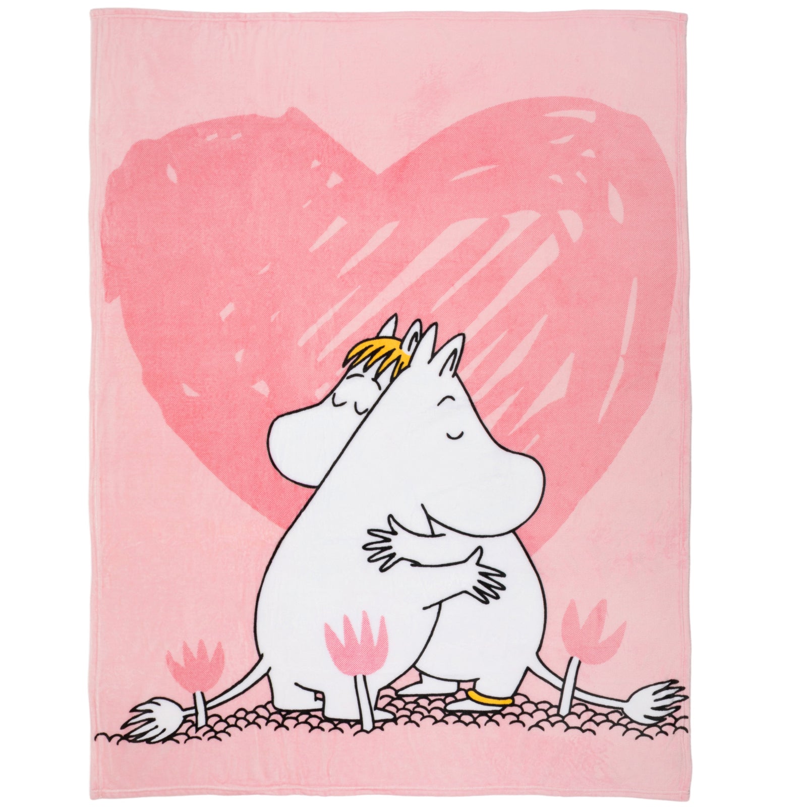Moomin Hug Fleece Blanket Pink - The Official Moomin Shop