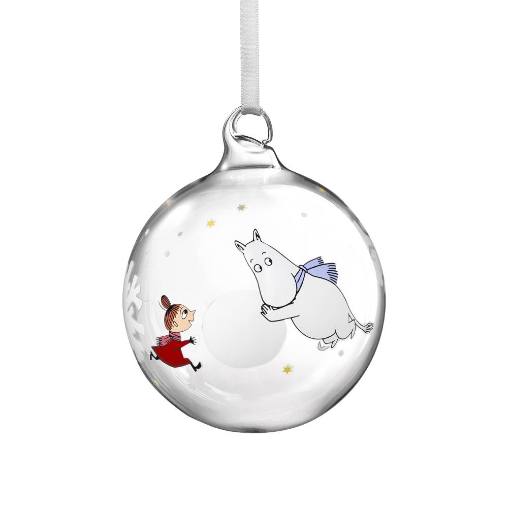 Moomin Snowflake Glass Bauble 9cm - The Official Moomin Shop