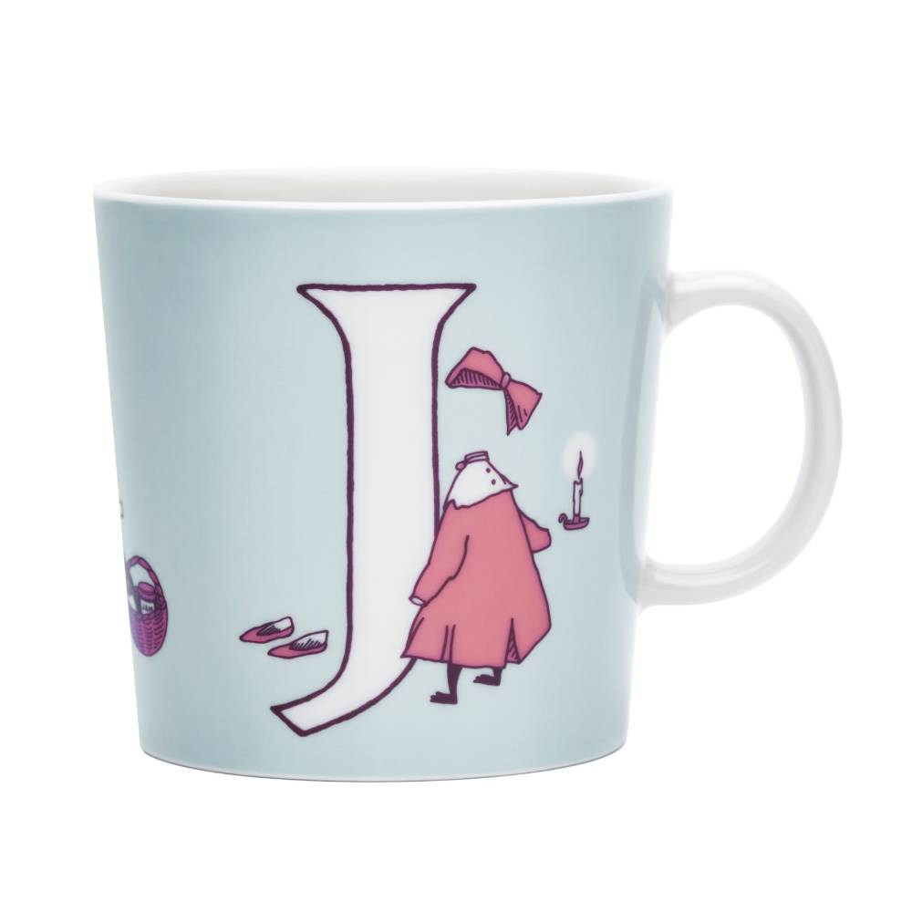 Moomin Mug  0.4 L ABC Letter J