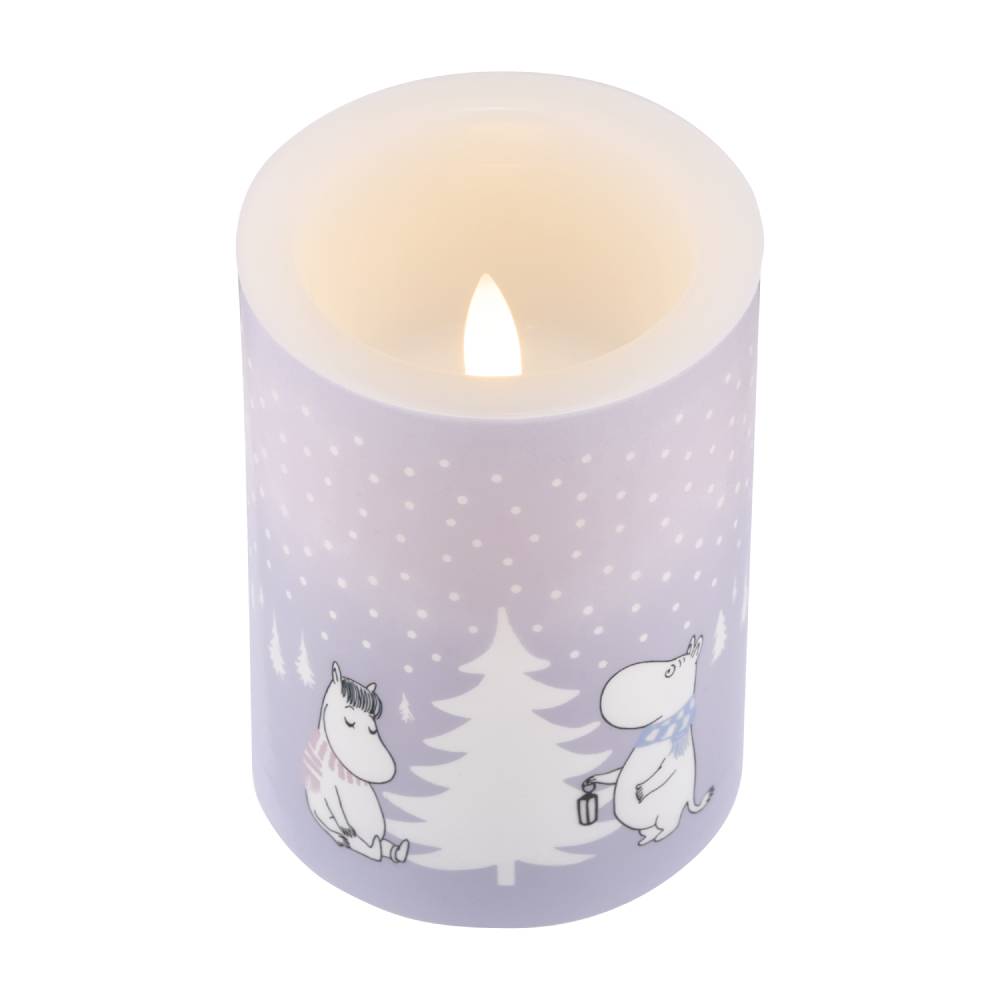 Moomin Snowfall LED Candle 10cm - The Official Moomin Shop