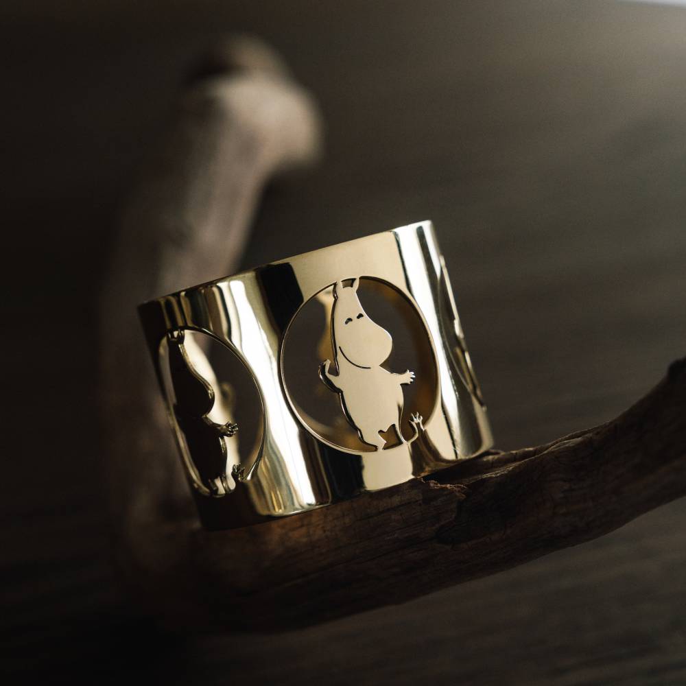 Moomin 80 Moomintroll Napkin Rings Brass - Hilke