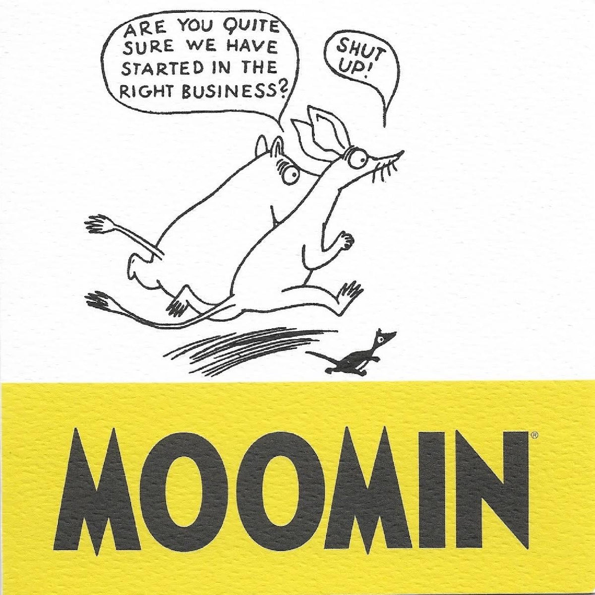 Moomin Greeting Card Right Business