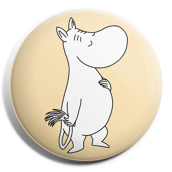 Button Badge Moomintroll Remarkable Tail Yellow - The Official Moomin 