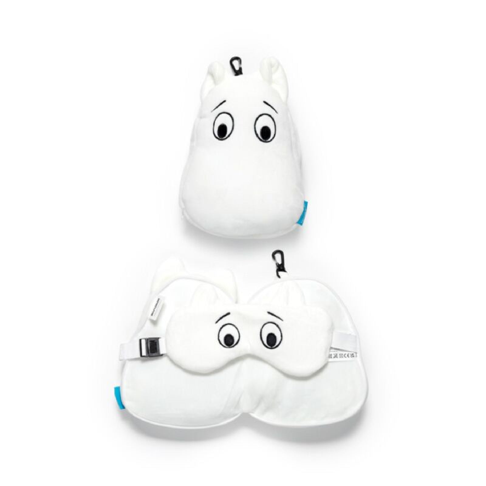 Relaxeazzz Moomin Shaped Plush Travel Pillow & Eye Mask