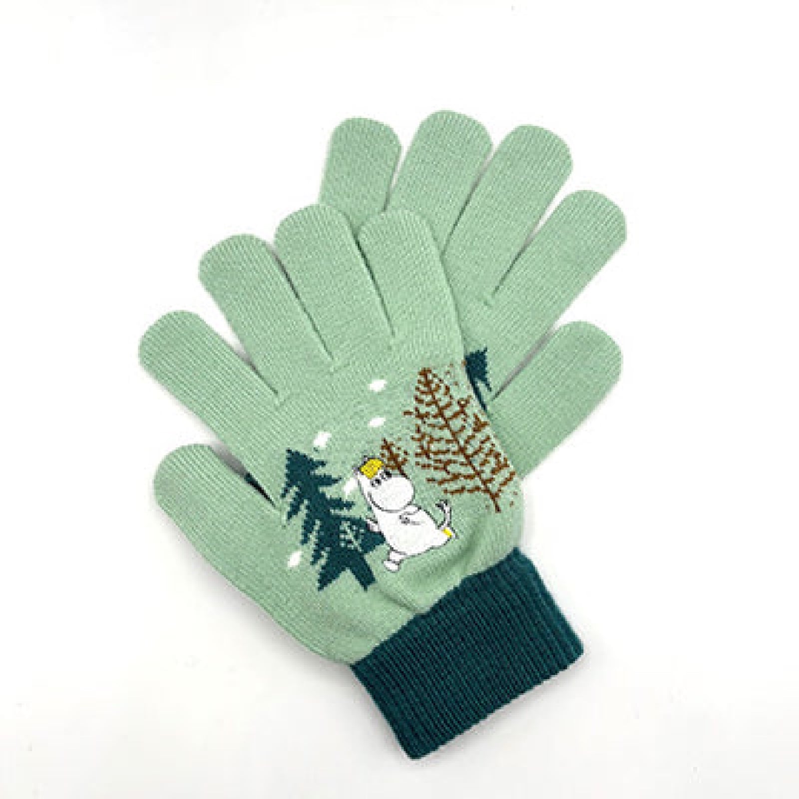 Moomin Gloves Snorkmaiden Forest Green