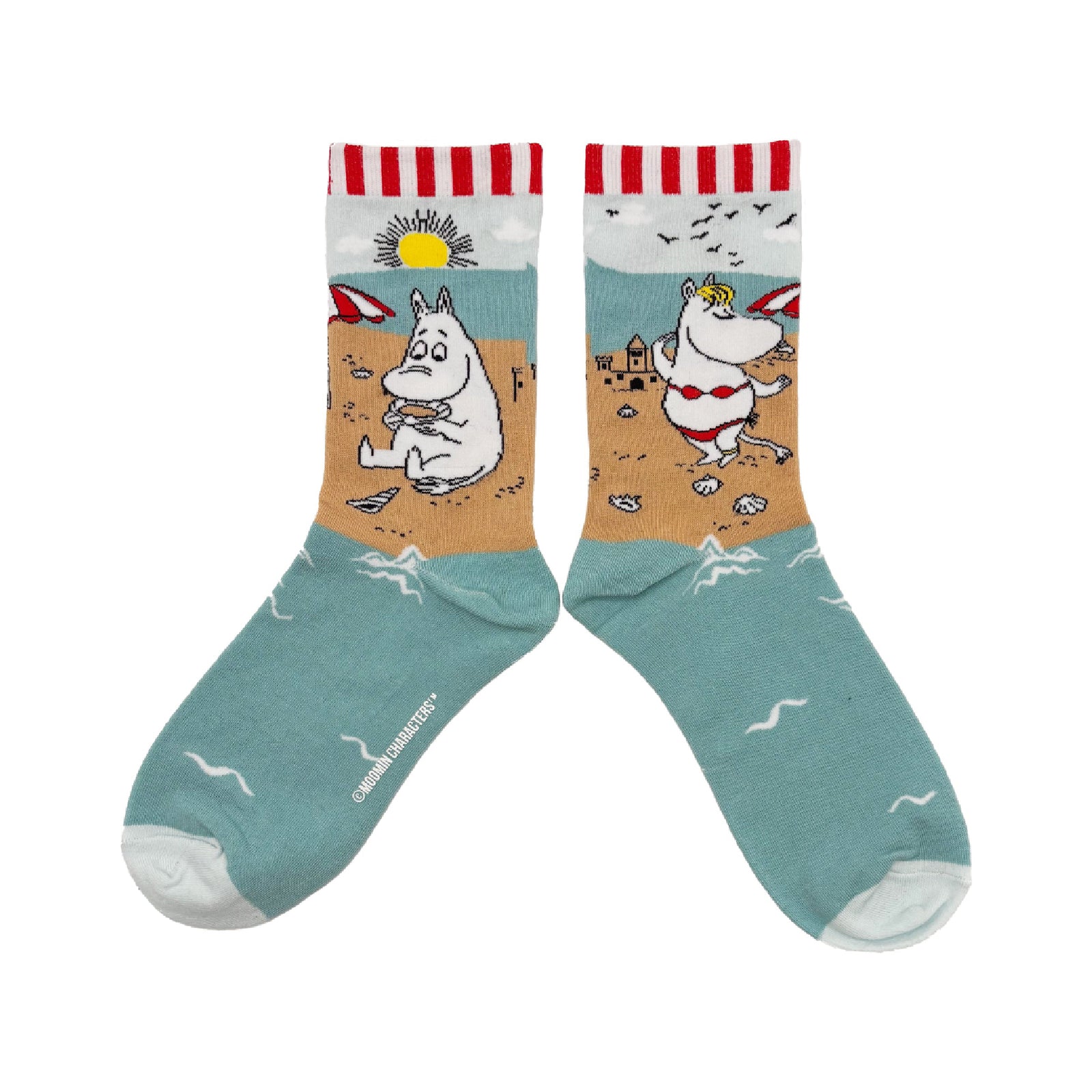 Socks Moomin Beach