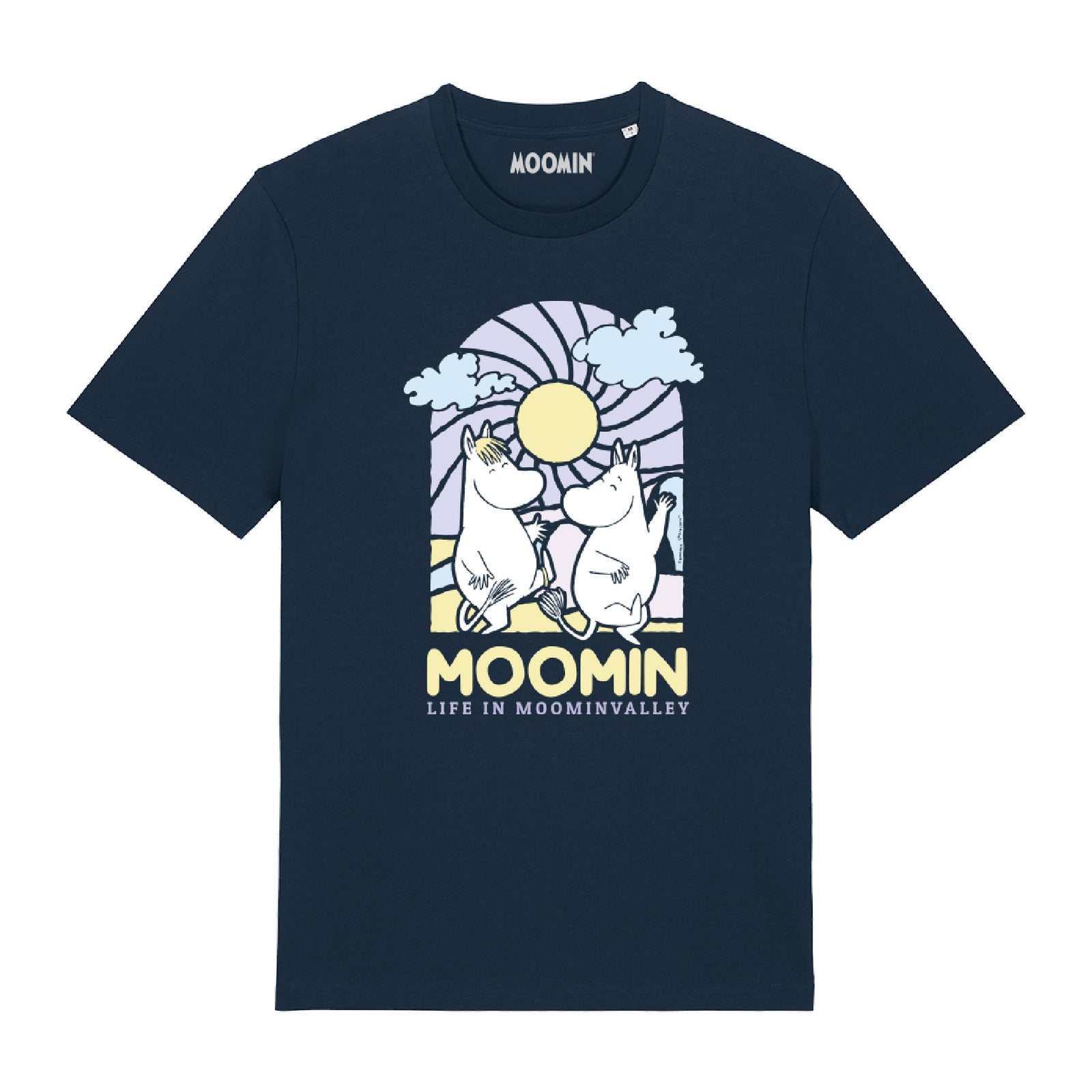 Moomin T-Shirt Moominvalley Stained Glass Style