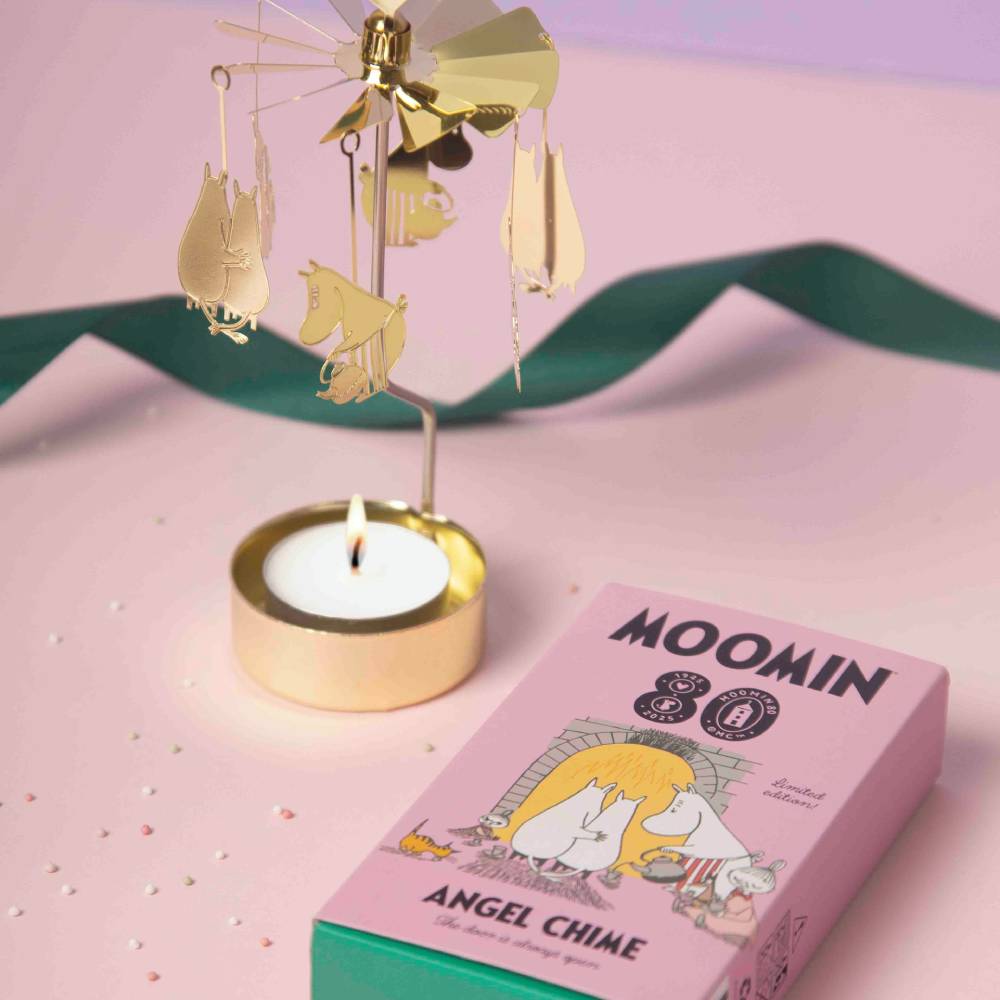 Moomin 80 Heart Rotary Candle Holder Gold