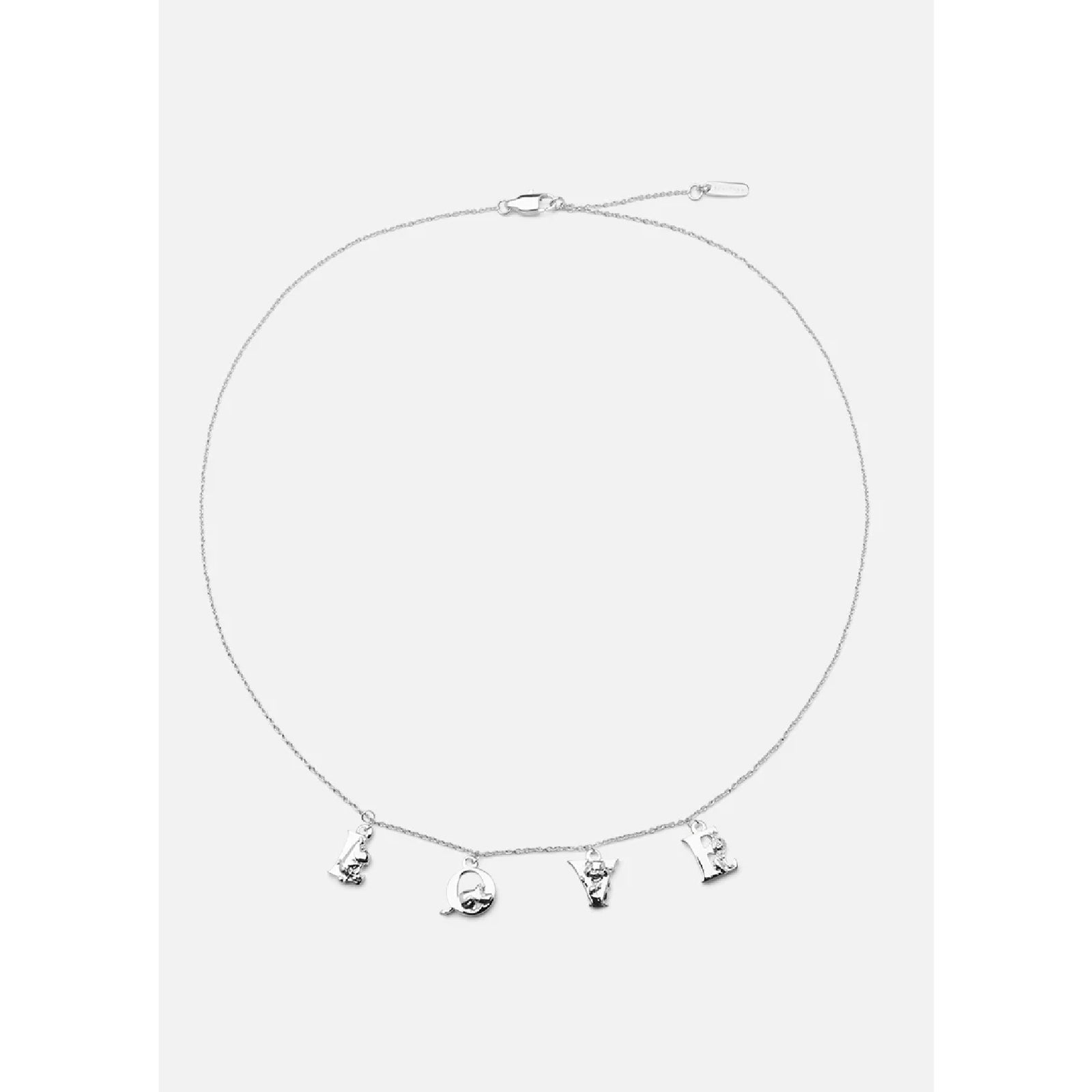 Silver Plated Necklace Love - Skultuna