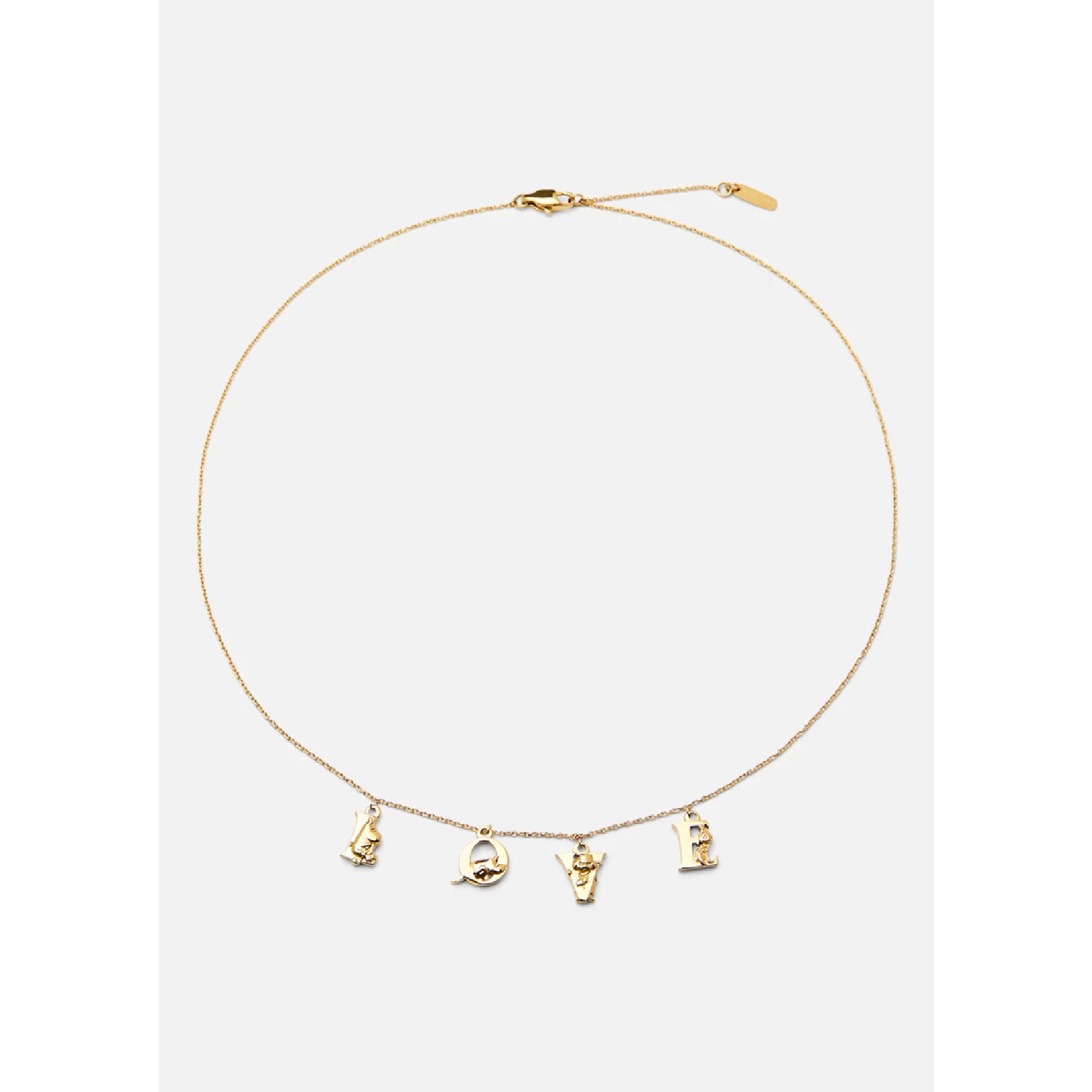 Gold Plated Necklace Love - Skultuna