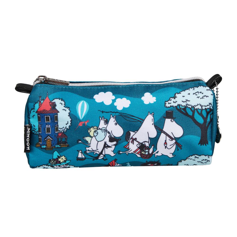 Moomin Home Yard Pencil Case Teal