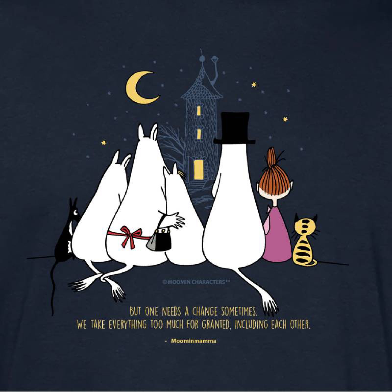 Moomin T-shirt Moomin Family Needs A Change