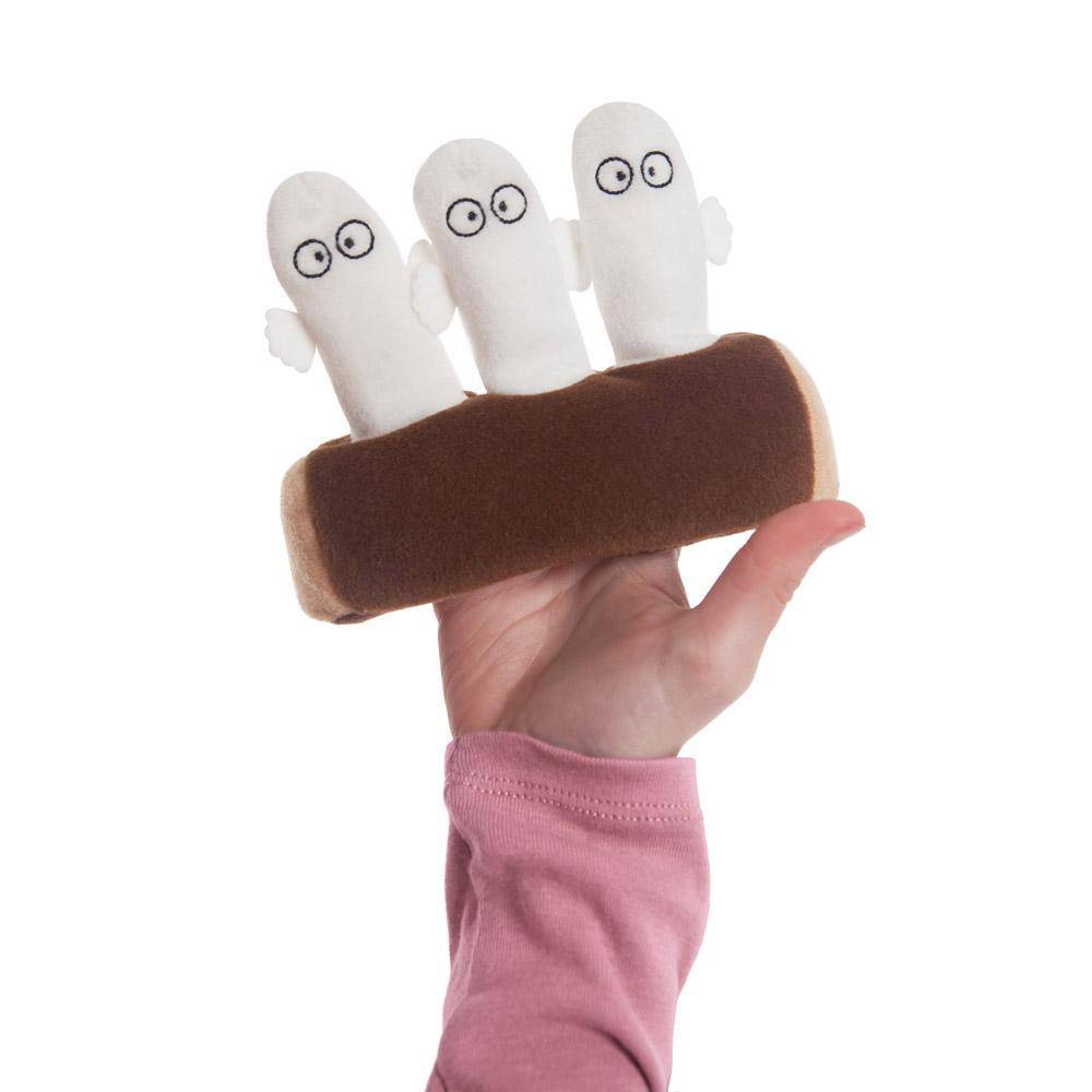 Hattifatteners Log Finger Puppets