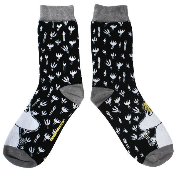 Moomin Black Printed Socks - .