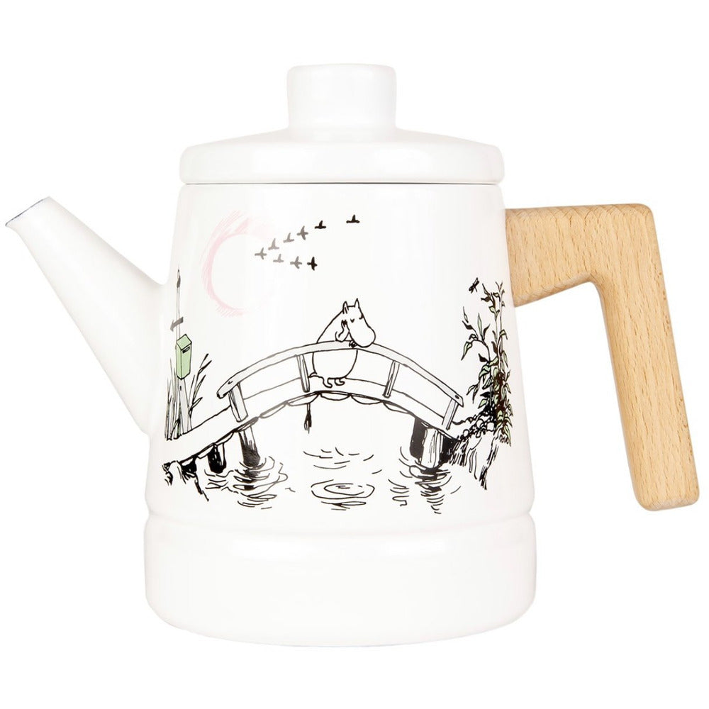 Moomin Enamel Coffee Pot 1.6 L Missing You - .