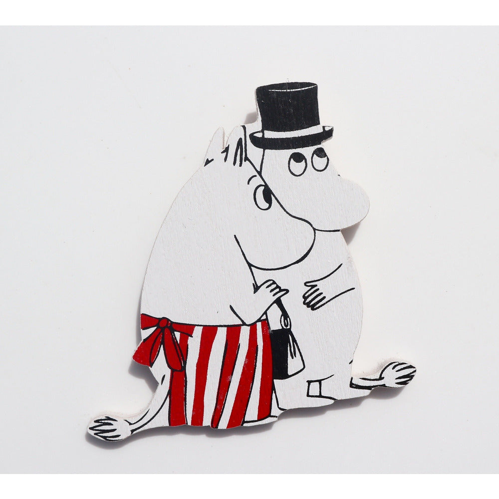 Wooden Magnet Moominmamma And Moominpappa - .