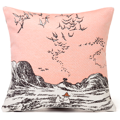 Gobelin Cushion Cover Moomins In Sea Pink - .