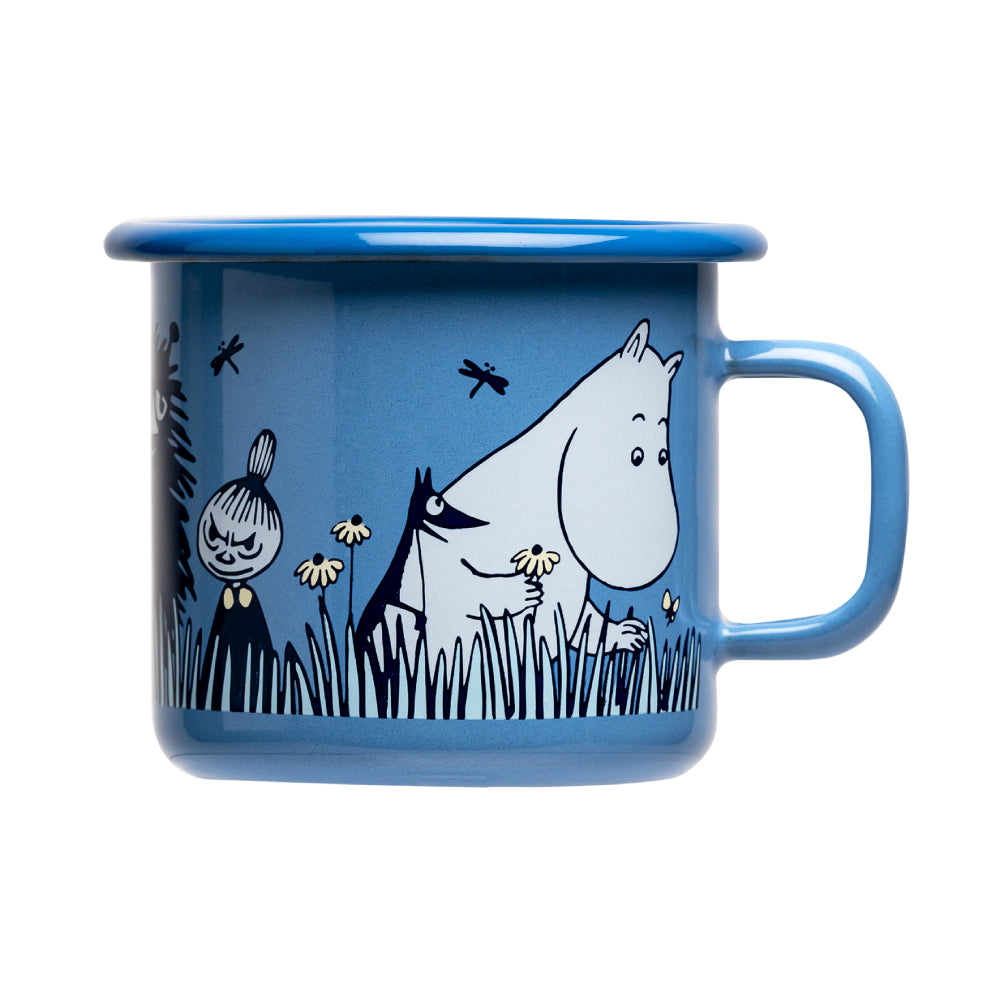 Moomin Enamel Mug 2.5 dl In The Garden Friends