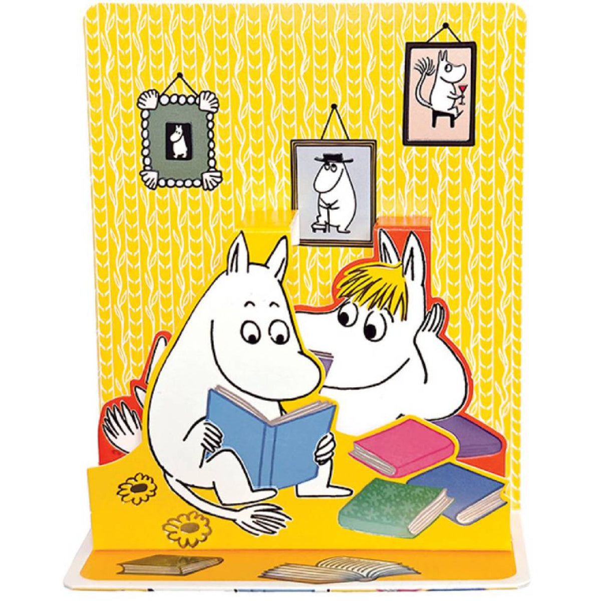 Moomin Reading Les Pop 3D Card