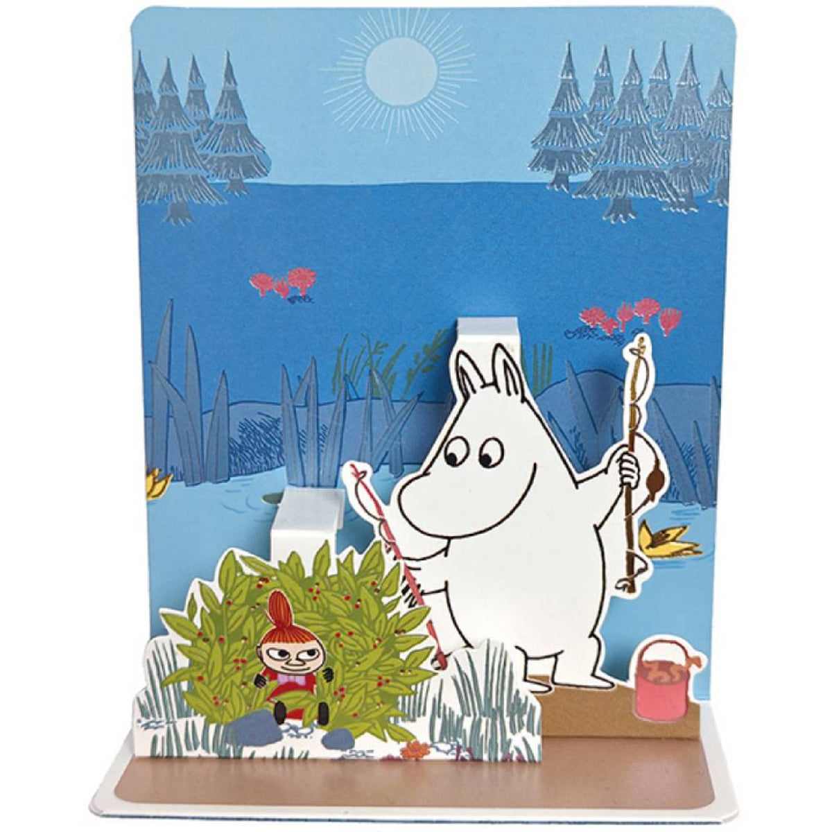 Moomin Fishing Les Pop 3D Card