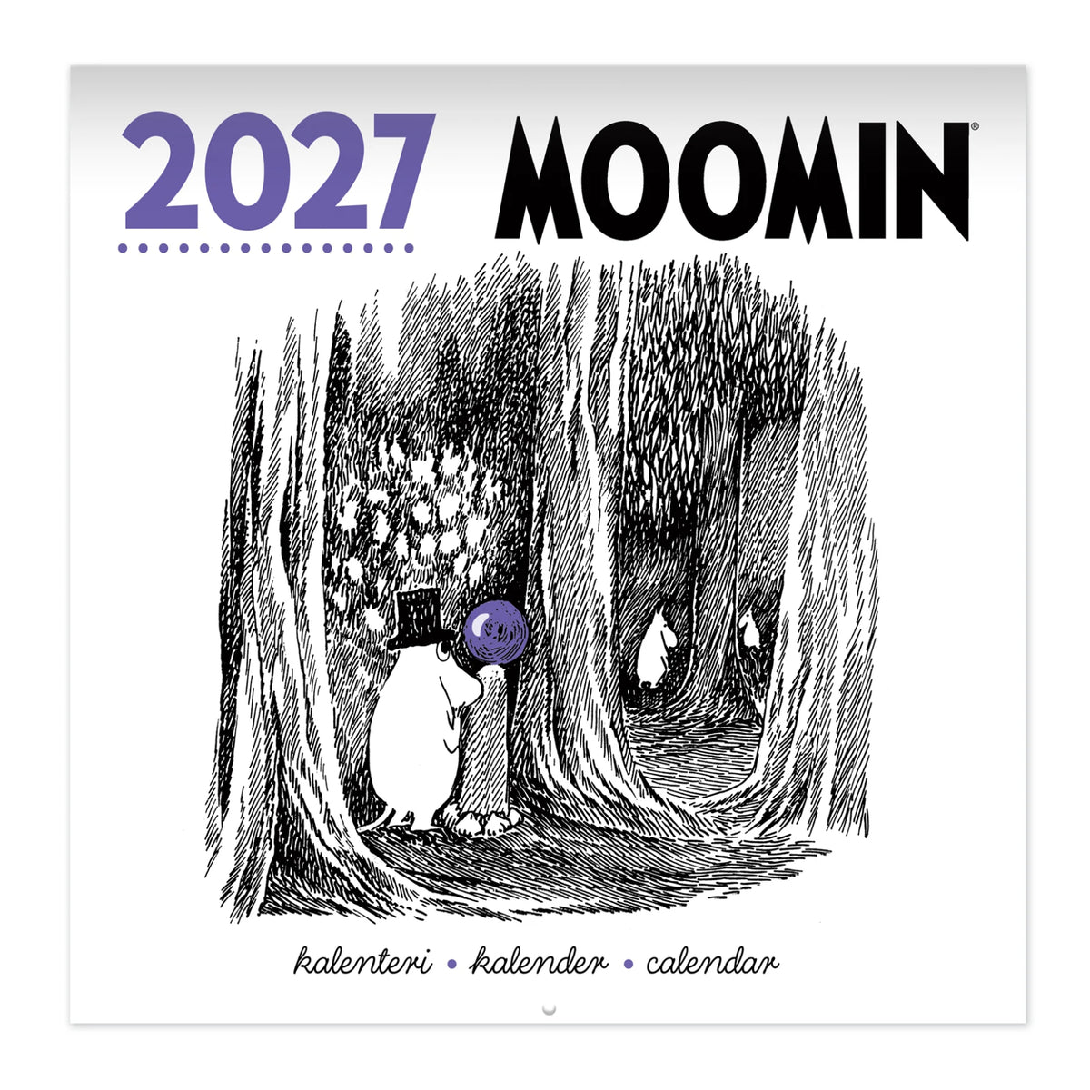 Moomin Flowers Wall Calendar 2027