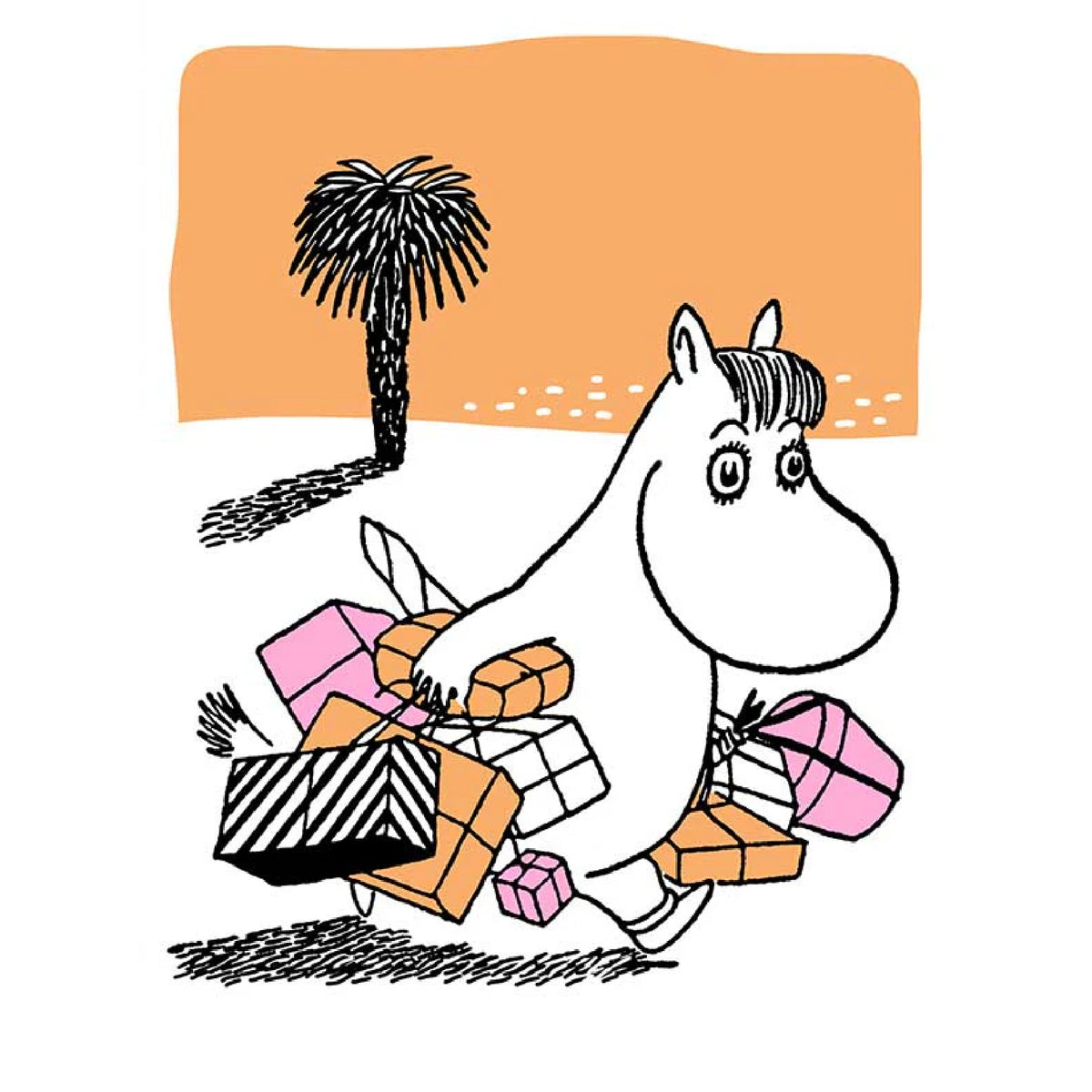 Moomin Greeting Card Snorkmaiden Shopping