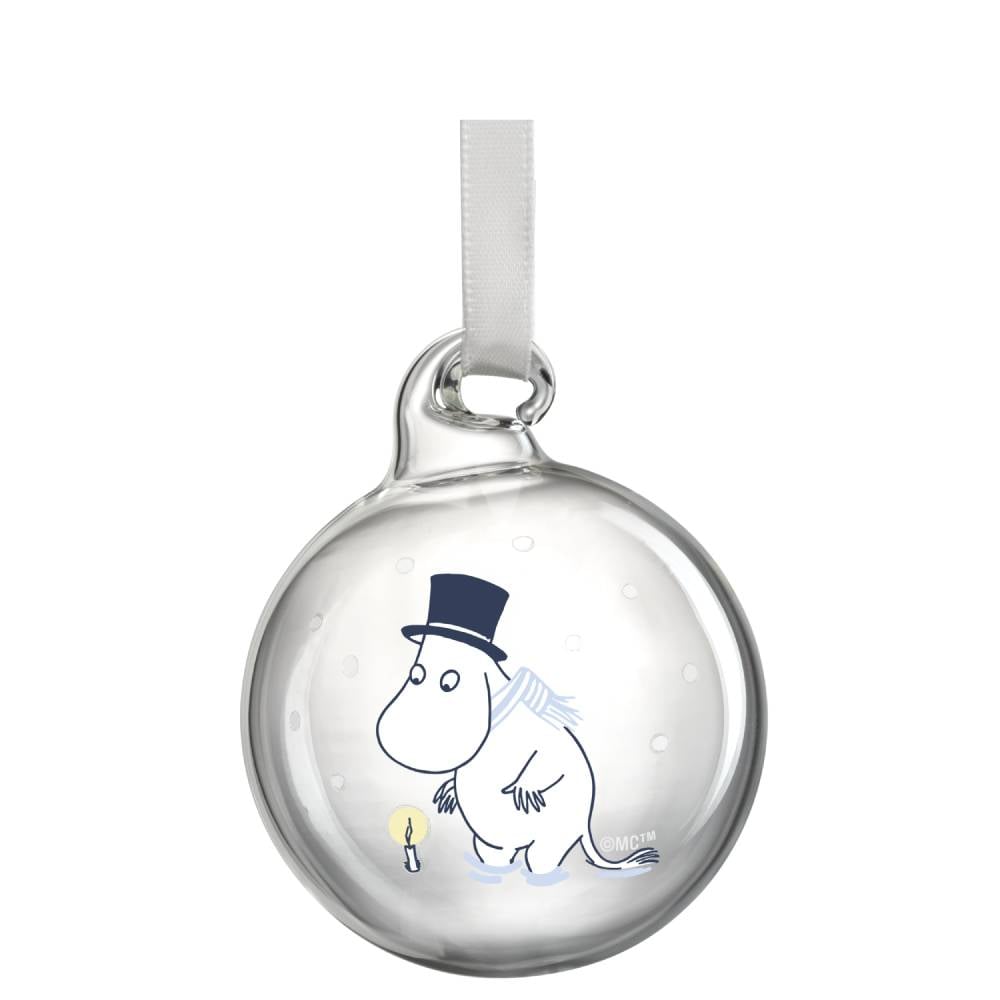 Moomin Let it Snow Christmas Bauble 4 pcs Ø 5 cm