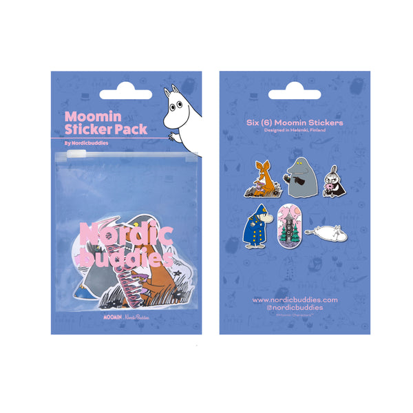 Moomintroll Stickers 6-pack - The Official Moomin Shop - United Kingdom