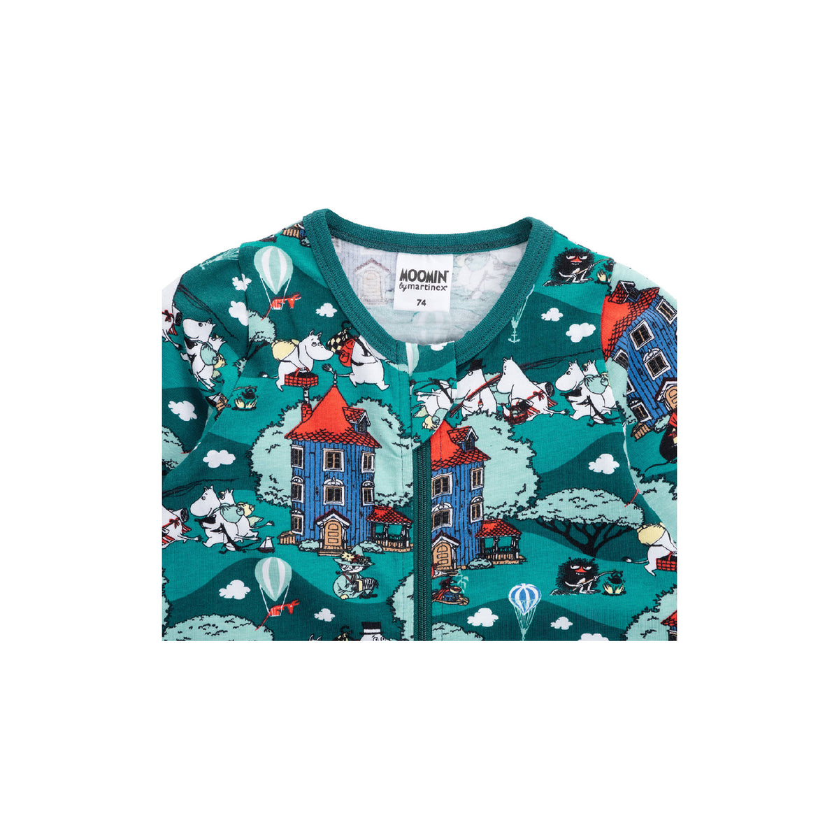 Moomin Home Yard Baby Pyjamas Teal