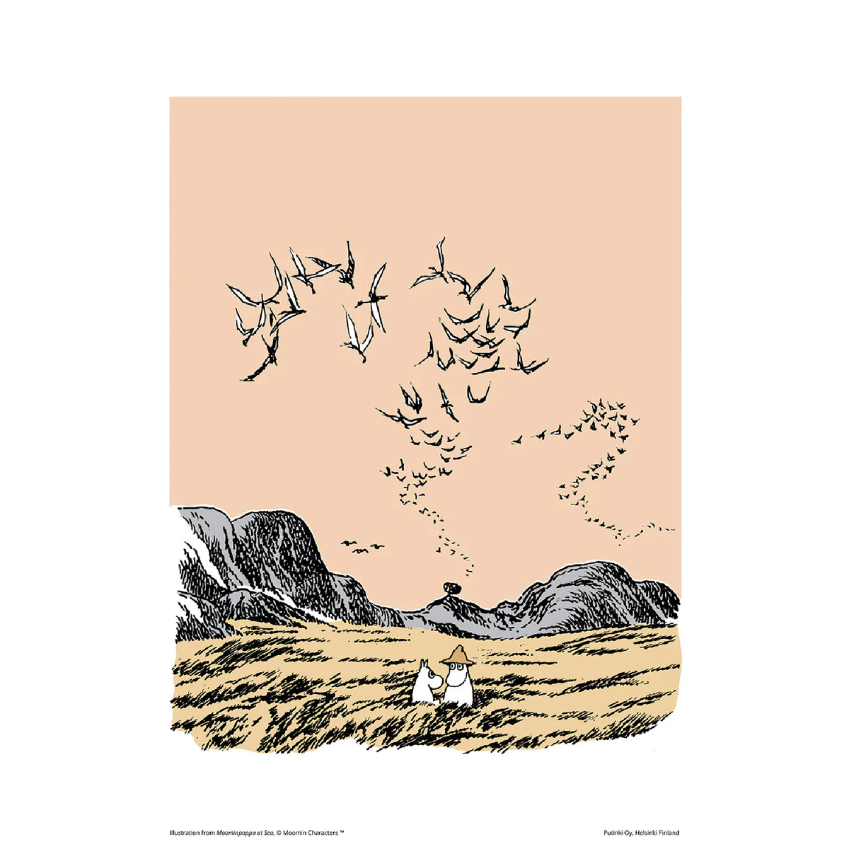 Moomin Poster Birds Small