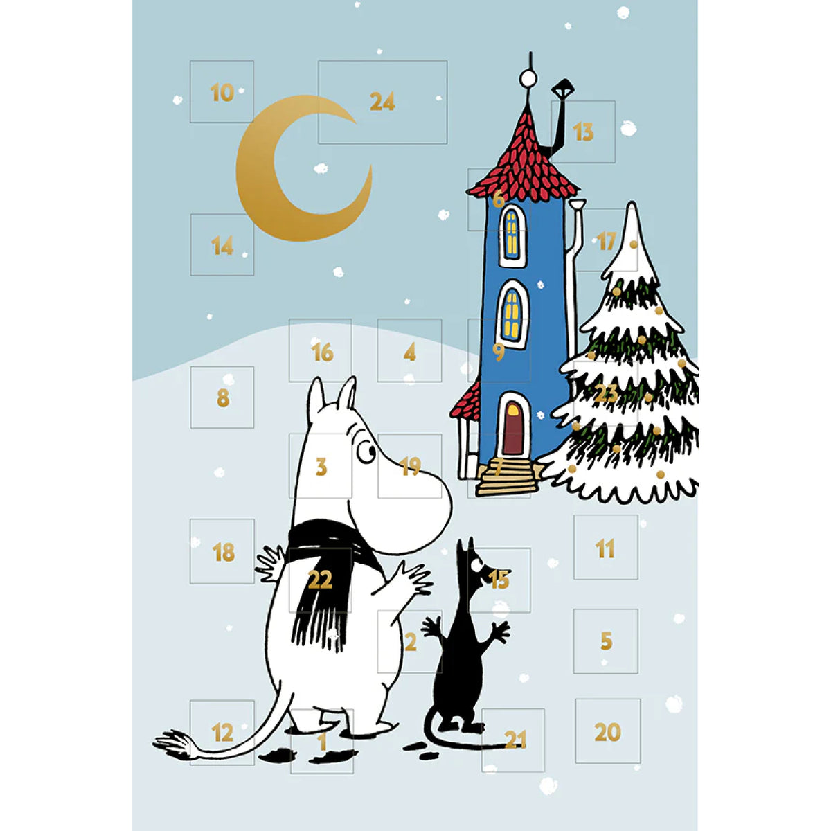 Moomin Advent Calendar Greeting Card