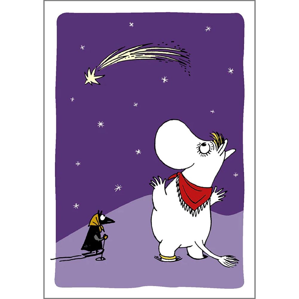 Moomin Christmas Card Shooting Star