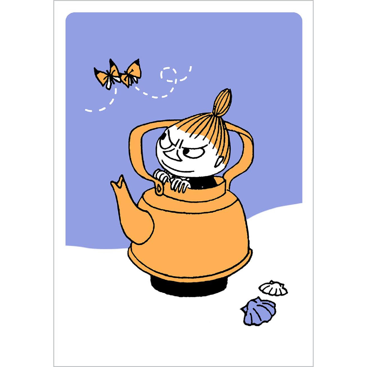 Moomin Postcard Little My In Kettle