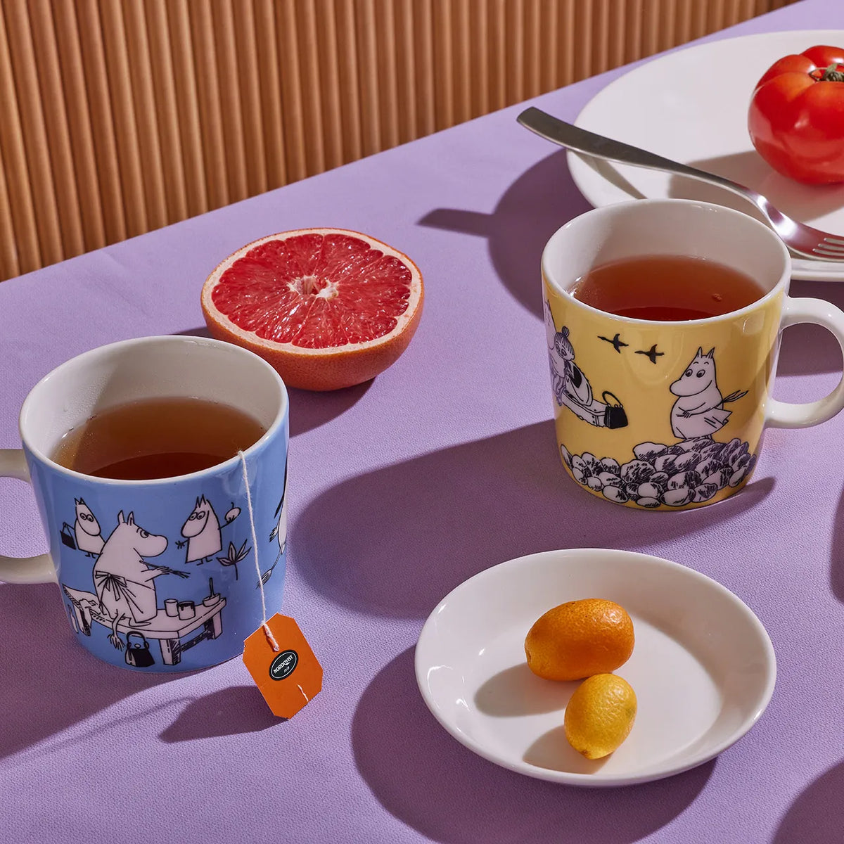 Moomin Blue & Yellow Mugs 0.4 L Bundle
