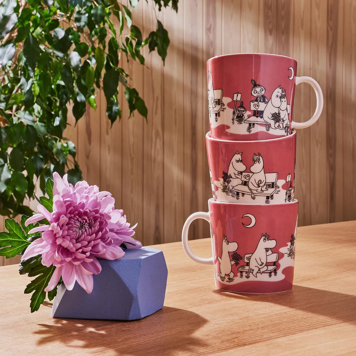 Moomin Green & Rose Mugs 0.4 L Bundle