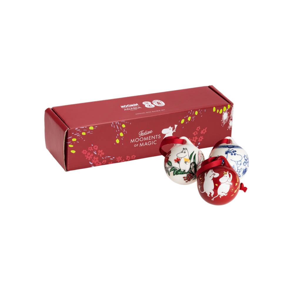 Moomin Festive Moments Annual Bauble 3set - The Official Moomin Shop