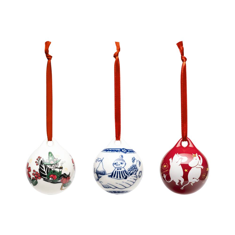 Moomin Festive Moments Annual Bauble 3set - The Official Moomin Shop