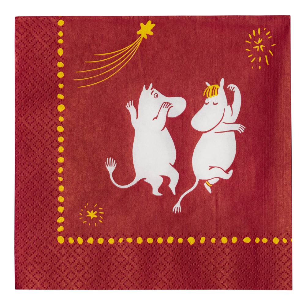 Moomin Festive Moments Napkins 33cm - The Official Moomin Shop