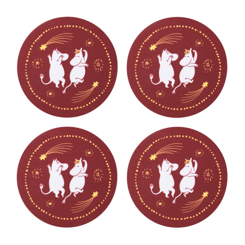 Moomin Festive Moments Coasters 4set - The Official Moomin Shop