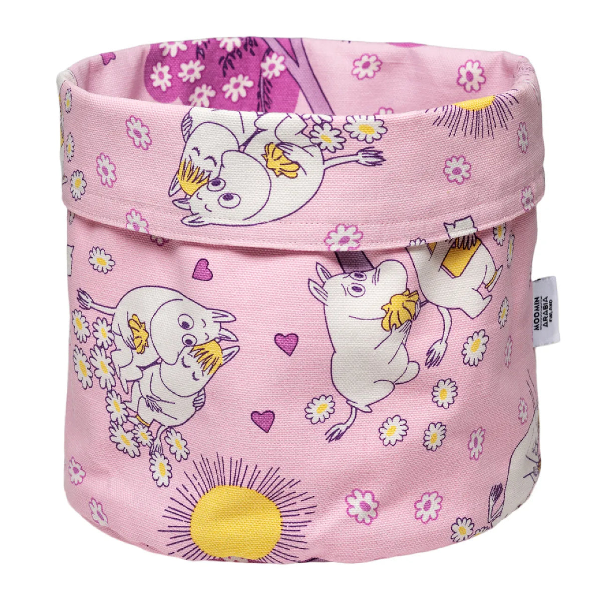 Moomin Sweethearts Storage Basket Pink