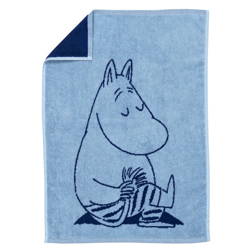 Moomintroll Hand Towel 50x70 Navy