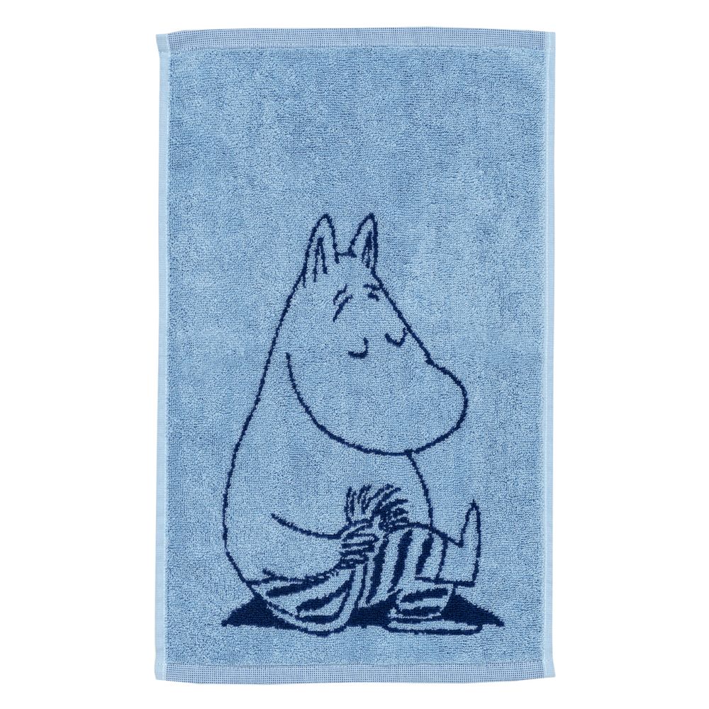 Moomintroll Hand Towel 30x50 Navy